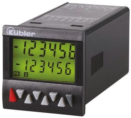 Produktfoto 1 von Kübler CODIX 924 Bidirektional Zähler LCD 6-stellig, Frequenz, Impuls, Zeit, max. 65kHz, 90 → 260 V ac, -999999