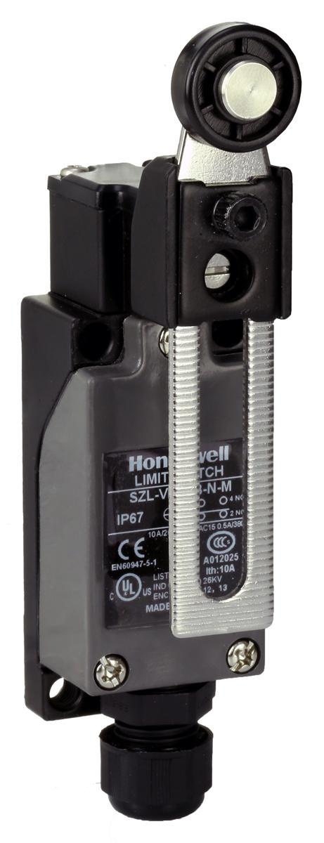 Produktfoto 1 von Honeywell SZL-VL Endschalter, Rollhebel verstellbar, 1-poliger Wechsler, Schließer/Öffner, IP 67, Metall, 220 V dc 0,05