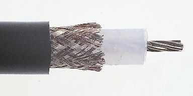 Belden URM67 Koaxialkabel, Verlegekabel, 50 Ω, 50m, Aussen ø 10.3mm, Schwarz