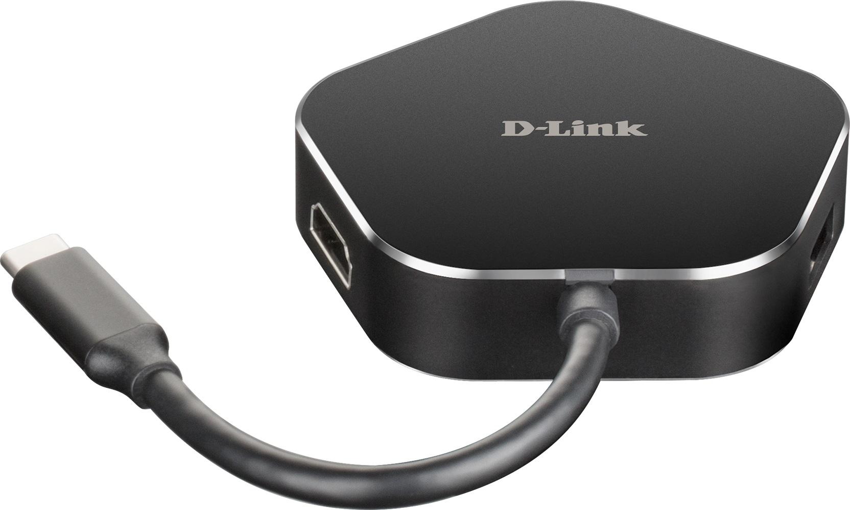 Produktfoto 1 von D-Link, USB 3.0 USB-Hub, 2 USB Ports, USB C, USB, 68 x 67 x 16mm