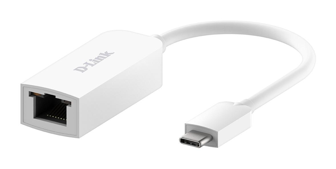 Produktfoto 1 von D-Link USB-Ethernet-Adapter USB 2.0, USB 3.0 A USB C B RJ45 Anschluss 1