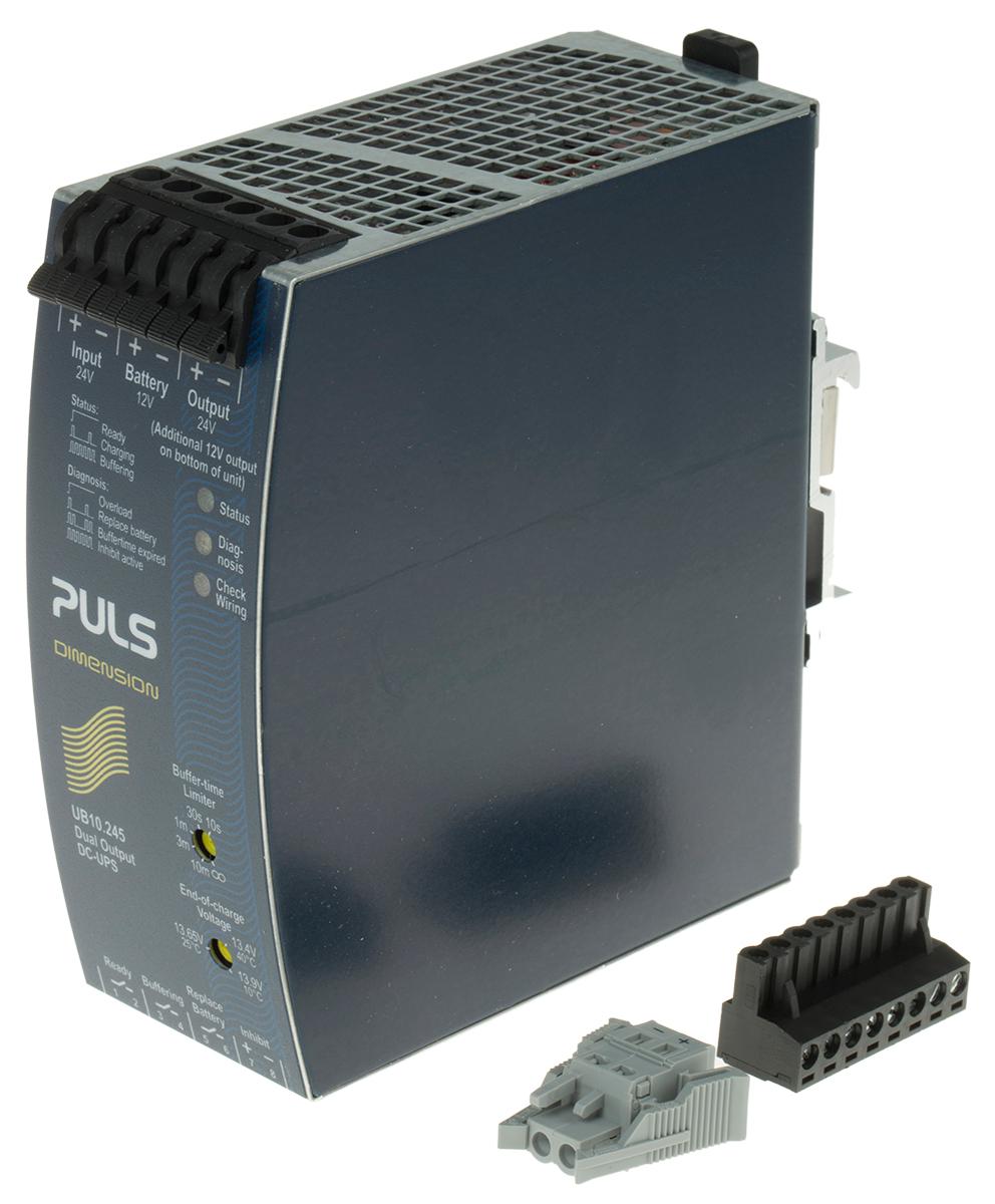 Produktfoto 1 von PULS DIMENSION 2-Kanal DIN-Schienen USV Stromversorgung 360W, 12 → 22V dc / 10A