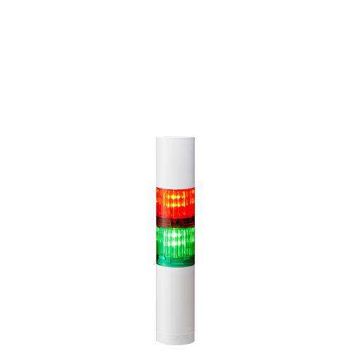 Produktfoto 1 von Patlite LR4 LED Signalturm 2-stufig mehrfarbig LED Rot/Grün + Summer Blitz, Dauer 213.5mm Multifunktion