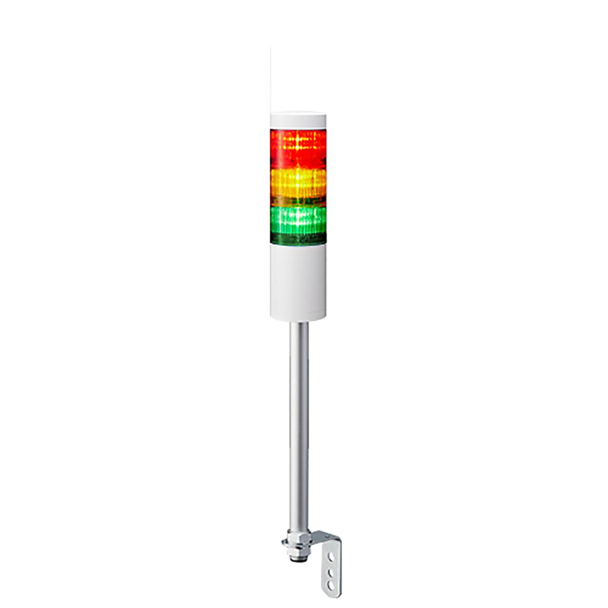 Produktfoto 1 von Patlite LR6 LED Signalturm 3-stufig mehrfarbig LED Rot/Gelb/Grün Dauer 504mm Multifunktion