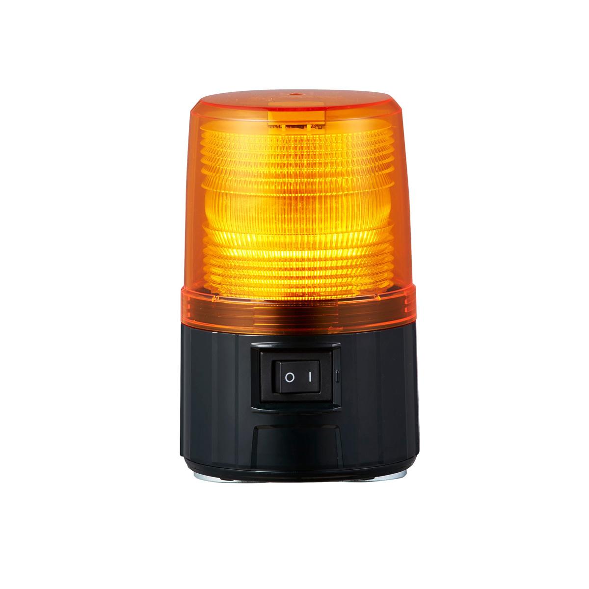 Produktfoto 1 von Patlite PFH, LED Blitz LED-Signalleuchte Orange, 6 V dc (4 - LR6 Batterien für Alkali-Trockenzellen), Ø 100mm x 160mm