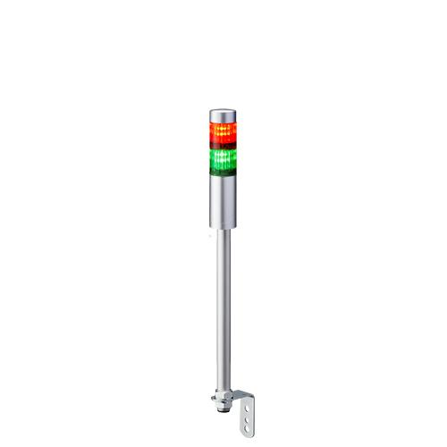 Produktfoto 1 von Patlite LR4 LED Signalturm 2-stufig mehrfarbig LED Rot/Grün Dauer 464mm Multifunktion