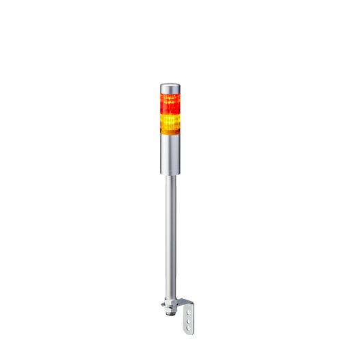 Produktfoto 1 von Patlite LR4 LED Signalturm 2-stufig mehrfarbig LED Rot/Gelb Dauer 464mm Multifunktion