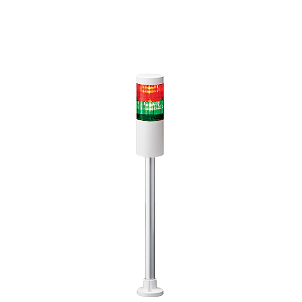 Produktfoto 1 von Patlite LR6 LED Signalturm 2-stufig mehrfarbig LED Rot/Grün Dauer 469mm Multifunktion