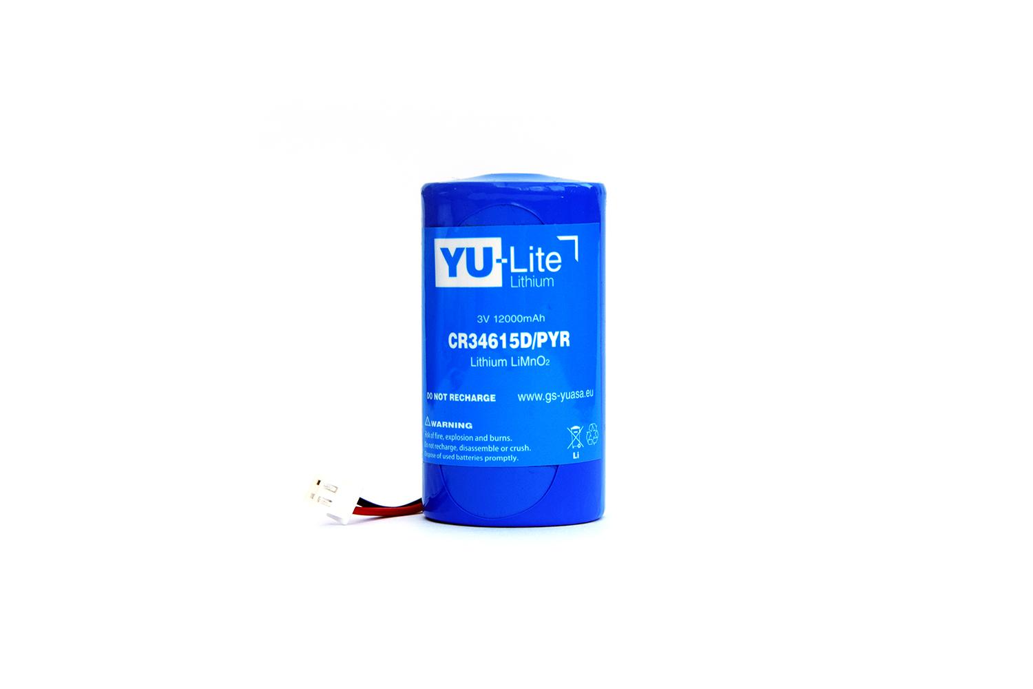 Yuasa CR34615 LiMnO2 Lithium Batterie mit Stiftanschluss, 3V