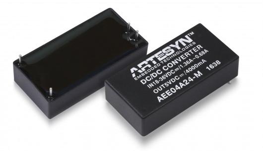 Produktfoto 1 von Artesyn AEE20W-M DC/DC-Wandler 20W 24 V dc IN, 15V dc OUT / 1.33A 4.2kV dc isoliert