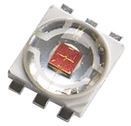 Produktfoto 1 von Broadcom SMD LED Bernstein 2,1 V, 48 lm, 165 °, 6-Pin 3000mW