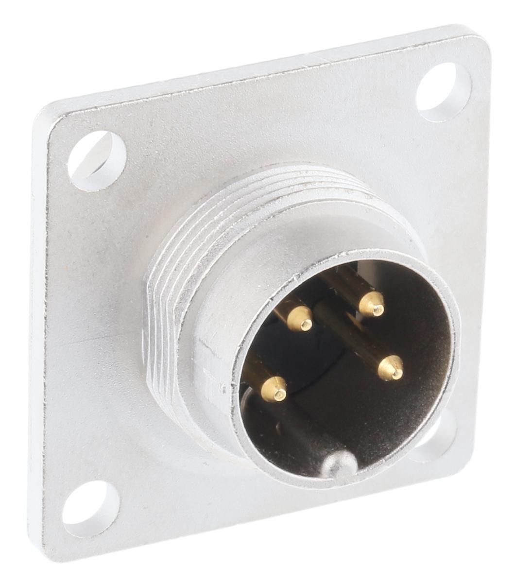 Lumberg DIN-Stecker Gerade 4-polig, 250 V ac / 5A IP68, Lötanschluss Tafelmontage