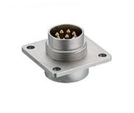 Lumberg DIN-Stecker Gerade 8-polig, 60 V ac / 5A IP68, Lötanschluss Tafelmontage