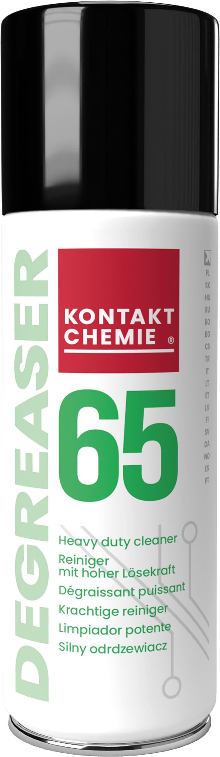 Produktfoto 1 von Kontakt Chemie DEGREASER 65 Entfetter, Lösungsmittel basierend, 200 ml Spray