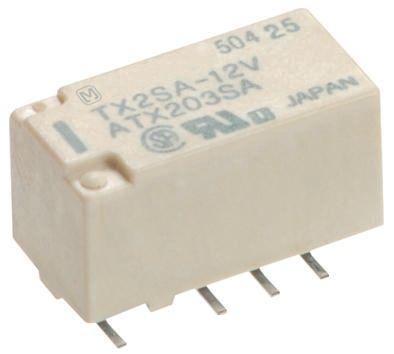 Panasonic G6K Signalrelais SMD Printrelais, 12V dc Spule, 2-poliger Wechsler, 2A / 220V, SMD