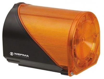 Produktfoto 1 von Werma 444 LED Blitz-Licht Alarm-Leuchtmelder Gelb, 24 Vac/dc