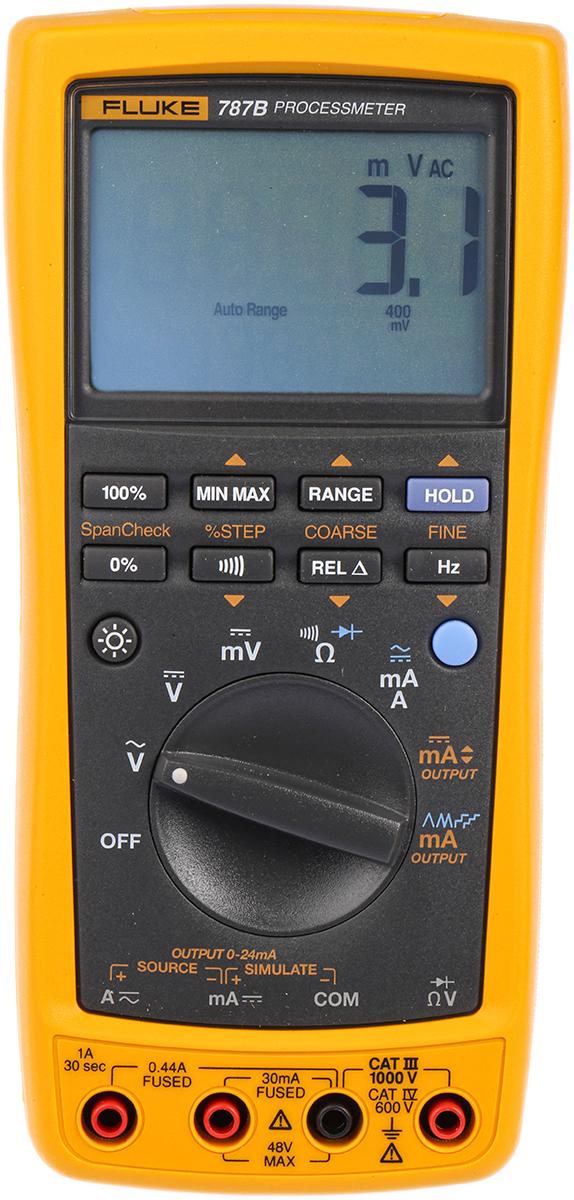 Produktfoto 1 von Fluke 787B HandDigital Multimeter, CAT III, CAT IV 1000V ac / 1A ac, 40MΩ