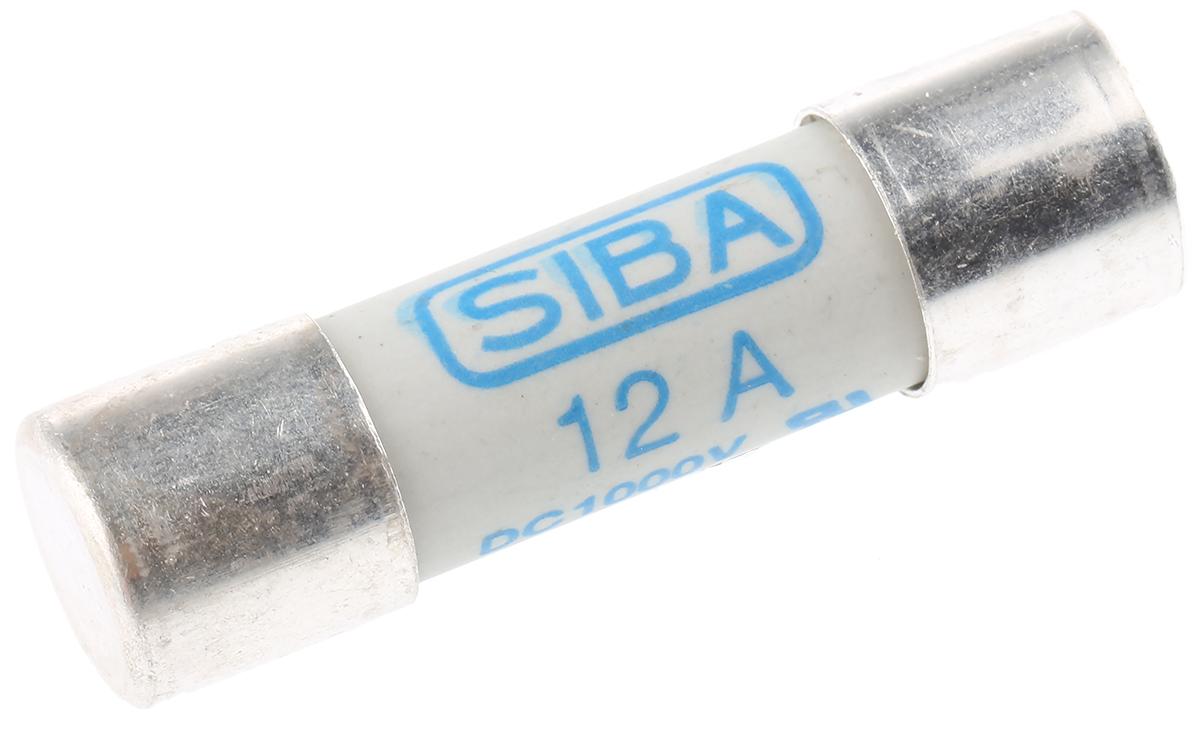 SIBA URZ Feinsicherung / 12A 10 x 38mm 1kV dc Keramik gPV