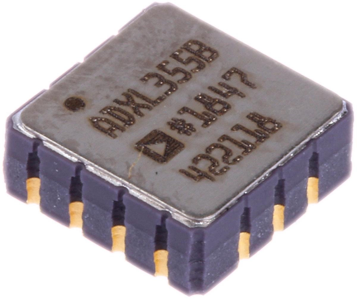 Produktfoto 1 von Analog Devices Beschleunigungssensor 3-Achsen SMD SPI Digital LCC 1kHz 14-Pin