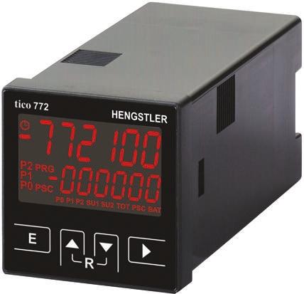 Produktfoto 1 von Hengstler TICO 772 Zähler LCD 6-stellig, Minuten, Sekunden, max. 60kHz, 12 → 30 V dc, 0,0001 → 99 9999