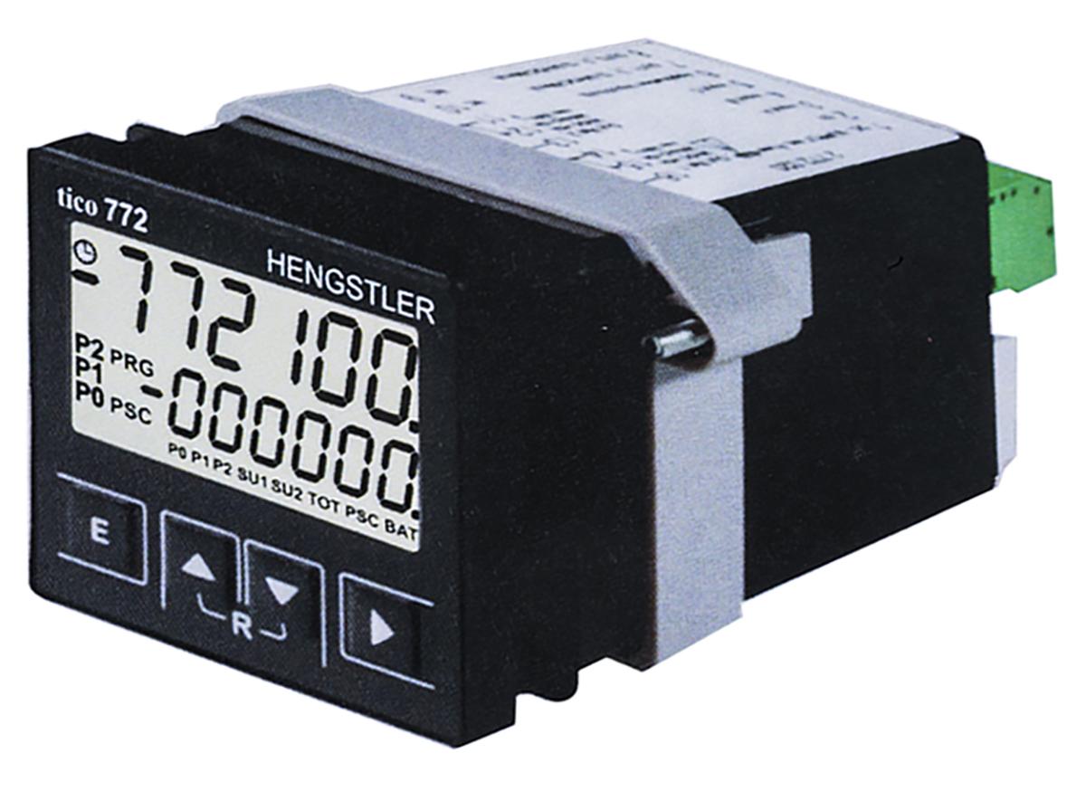 Produktfoto 1 von Hengstler TICO 772 Zähler LCD 6-stellig, Minuten, Sekunden, max. 60kHz, 12 → 30 V dc, 0,0001 → 99 9999