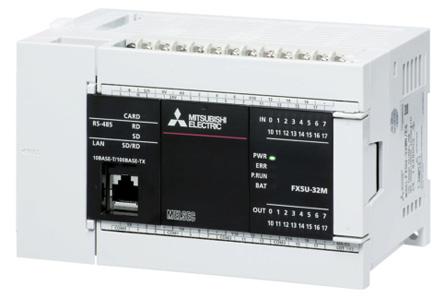 Produktfoto 1 von Mitsubishi MELSEC iQ-F SPS CPU, 16 Eing. Analog Ausg.Typ Analog Eing.Typ für FX5-Erweiterungsadapter,