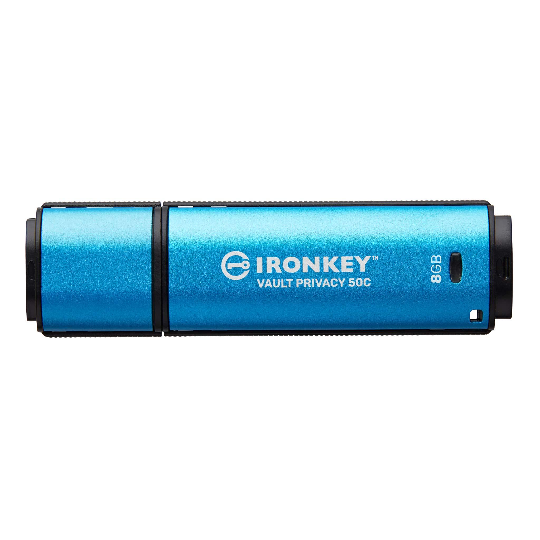 3D TLC, USB-Stick, 8 GB, USB 3.2, AES-XTS 256 bit, IronKey Vault Privacy 50, 197