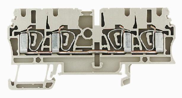 Weidmüller ZDU Reihenklemme Einfach Braun, 2.5mm², 800 V / 27A, Klemmanschluss