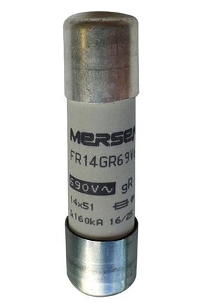 Produktfoto 1 von Mersen Protistor Feinsicherung FF / 20A 14 x 51mm 500 V dc, 690 V ac, 700V ac gR