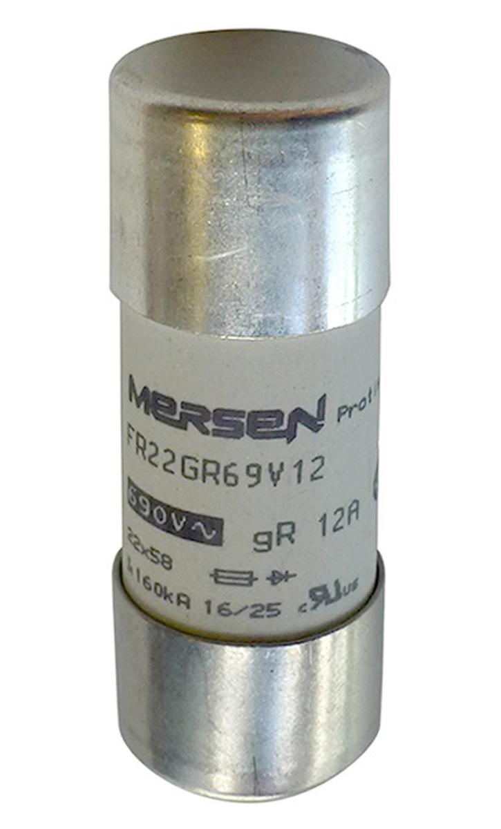 Produktfoto 1 von Mersen Protistor Feinsicherung FF / 63A 22 x 58mm 500 V dc, 690 V ac, 700V ac gR