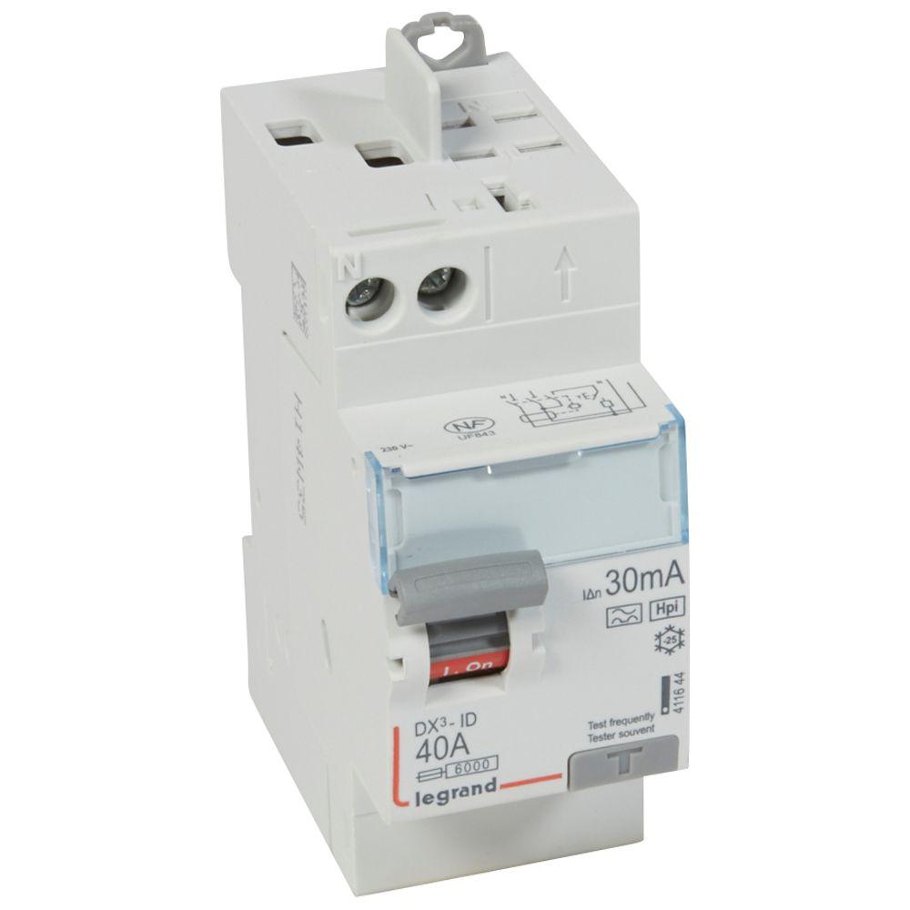 Legrand RCCB, 2-polig, 40A, 30mA Typ F DX3 230V