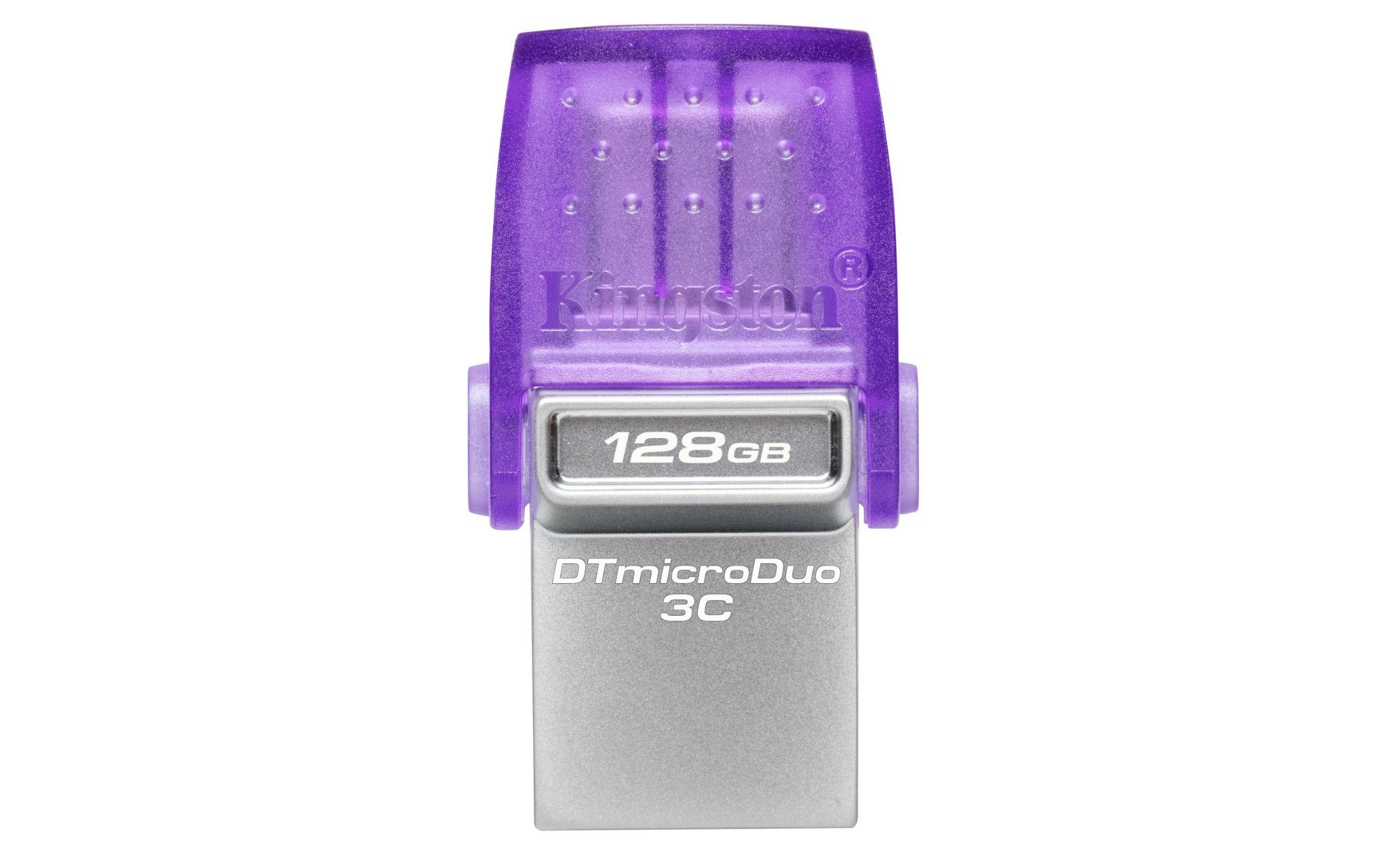 Produktfoto 1 von Kingston 3D TLC, USB-Flash-Laufwerk, 128 GB, USB 3.2, Keine Verschlüsselung, DataTraveler microDuo 3C