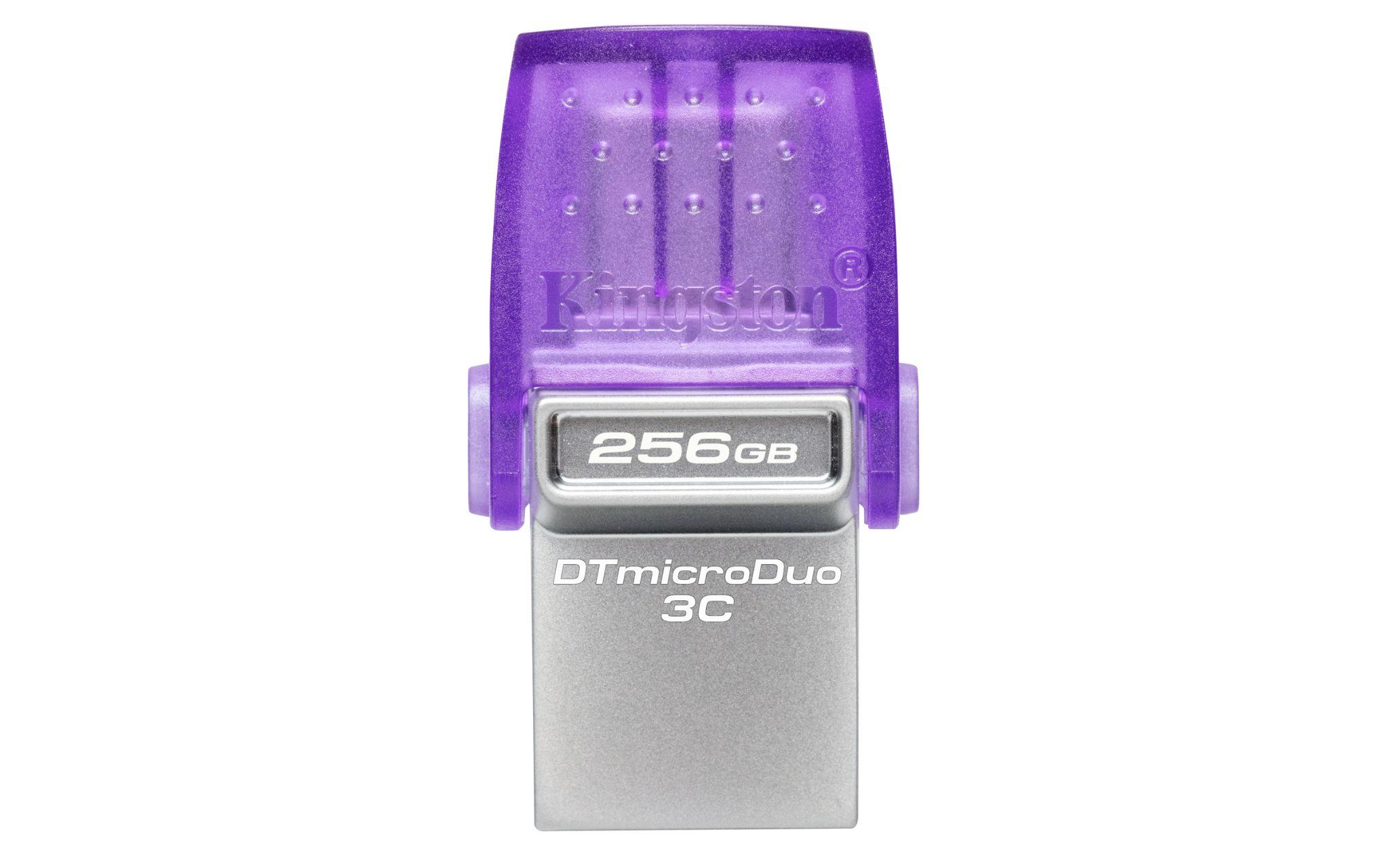 Produktfoto 1 von Kingston 3D TLC, USB-Flash-Laufwerk, 256 GB, USB 3.2, Keine Verschlüsselung, DataTraveler microDuo 3C