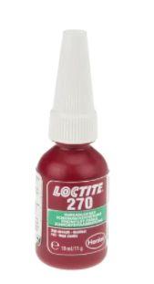 Produktfoto 1 von Loctite 270 Schraubensicherungsklebstoff anaerob Flüssig Grün , Flasche 10 ml, Hochfest aushärtend in 24 h