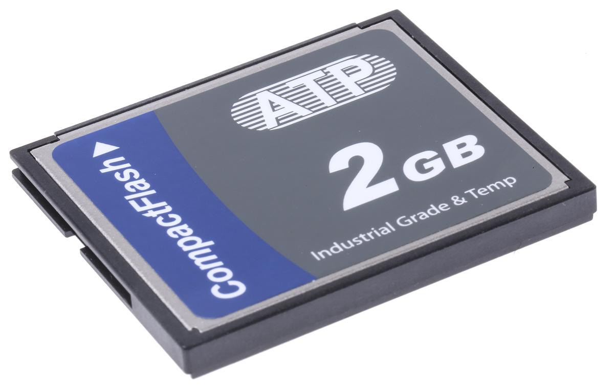 Produktfoto 1 von ATP Speicherkarte, 2 GB Industrieausführung, CompactFlash, SLC