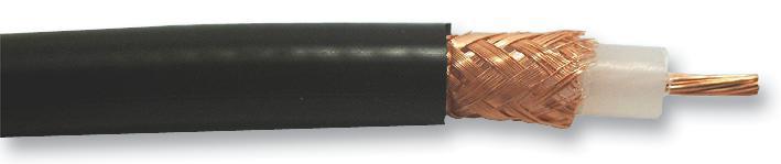 Belden RG213 Koaxialkabel, Verlegekabel, 50 Ω, 100m, Aussen ø 10.3mm, Schwarz