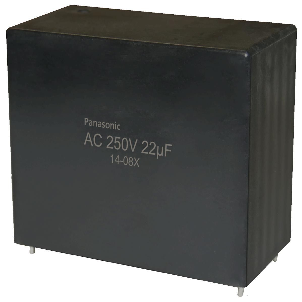 Panasonic EZPQ Folienkondensator 22μF ±10% / 250V ac, THT Raster 52.5mm