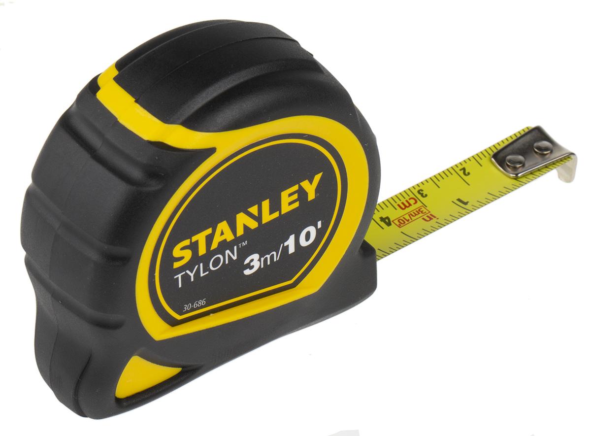 Stanley Tylon Maßband, L. 3m 13 mm metrisch/zöllig