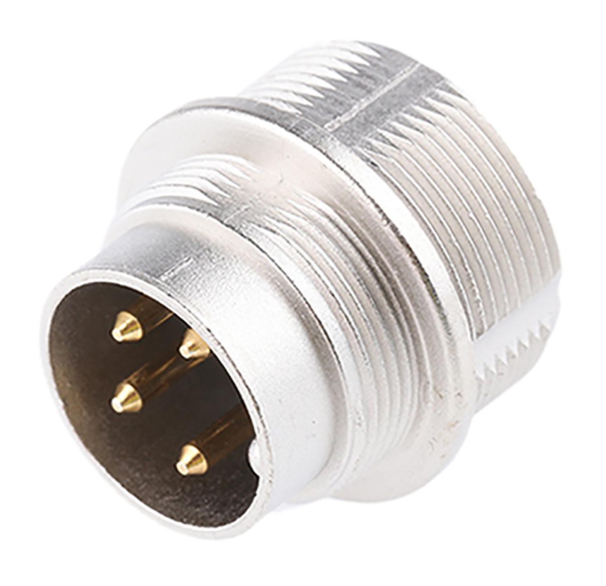 Lumberg DIN-Stecker Gerade 4-polig, 250 V ac / 5A IP68, Lötanschluss Wandmontage