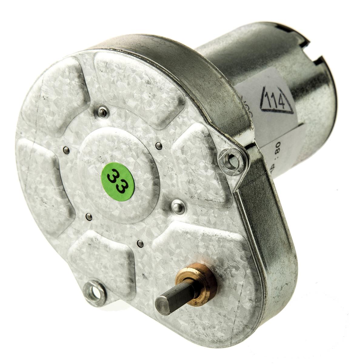 Crouzet Bürsten-Getriebemotor bis 50 Ncm, 12 V dc / 3 W, Wellen-Ø 4mm, 54.2mm x 61.3mm