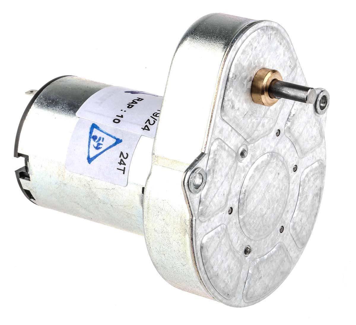 Crouzet Bürsten-Getriebemotor bis 50 Ncm, 24 V dc / 3 W, Wellen-Ø 4mm, 54.2mm x 61.3mm