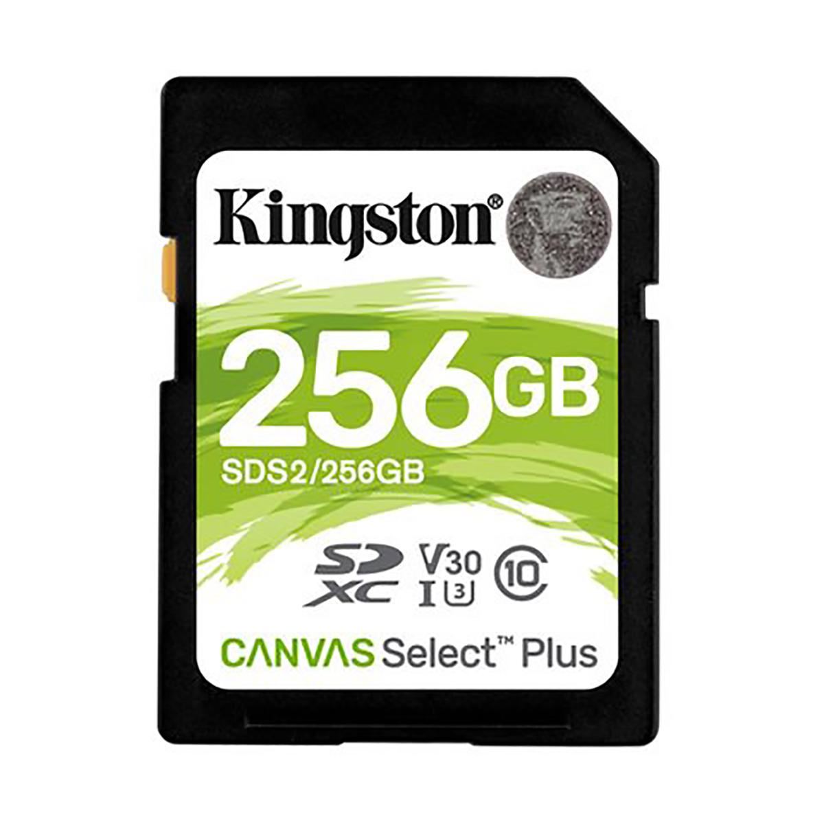 Produktfoto 1 von Kingston Canvas Select Plus SDXC SD-Karte 256 GB Class 10, UHS-I