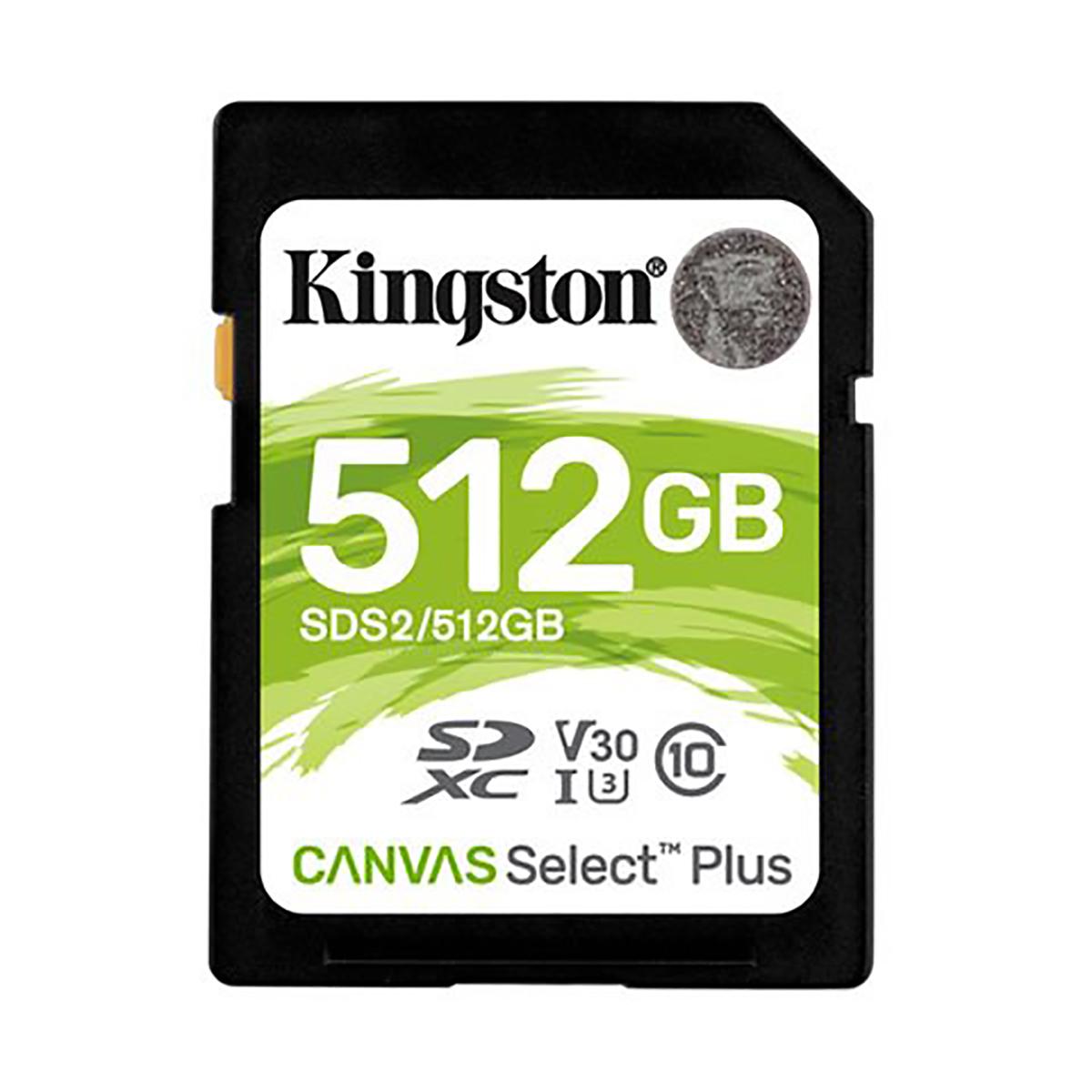 Produktfoto 1 von Kingston Canvas Select Plus SD SD-Karte 512 GB Class 10, UHS-I