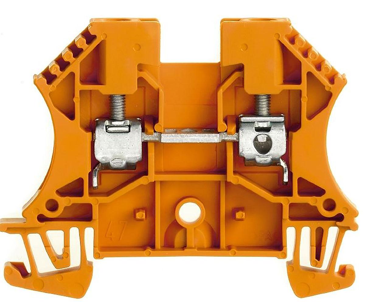 Produktfoto 1 von Weidmüller WDU Reihenklemmenblock Einfach Orange, 4mm², 800 V / 41A, Schraubanschluss