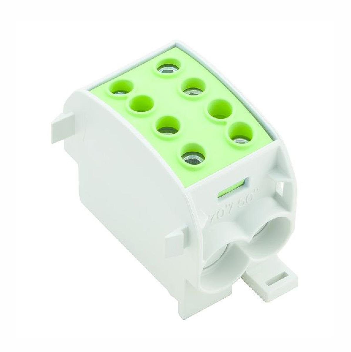 Produktfoto 1 von Weidmüller Schraub Verteilerblock 2-polig , 8 AWG, 300A / 1 kV ac/dc, 600 V, 50 mm², 70 mm², Wemid