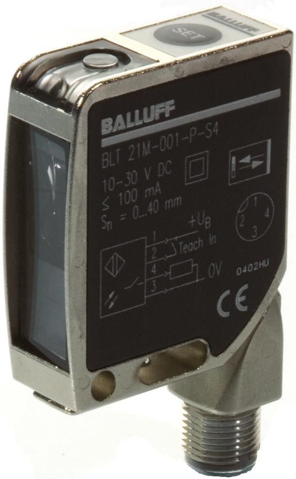 Produktfoto 1 von BALLUFF BLT Lichttaster 40 mm, IP67, UV LED, PNP 30 mA, 10 → 30 V