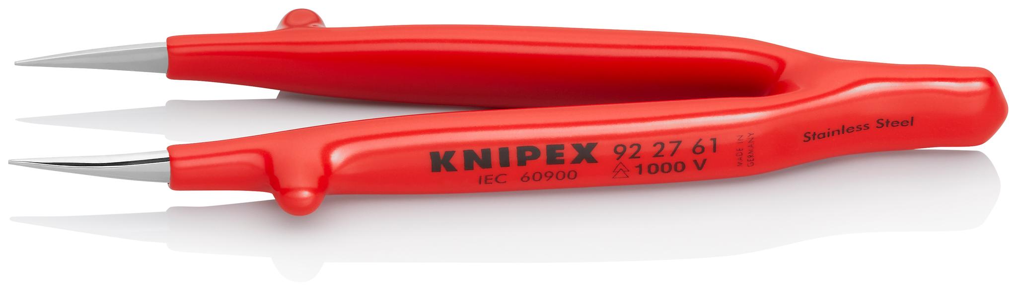 Produktfoto 1 von Knipex Stahl vernickelt Pinzette, 130 mm Gerade, Spitze Glatt Antimagnetisch 1-teilig