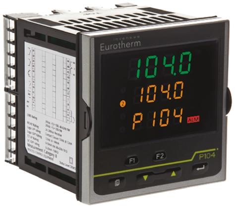 Produktfoto 1 von Eurotherm Piccolo P104 PID Temperaturregler, 3 x Logik, Relais Ausgang, 24 V ac/dc, 96 x 96mm