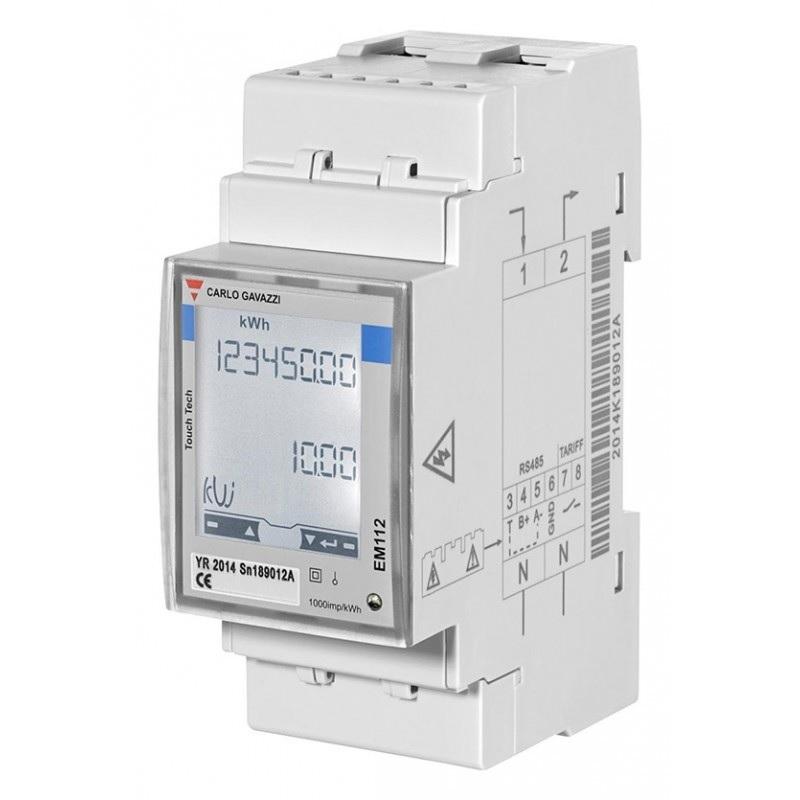 Produktfoto 1 von Carlo Gavazzi EM112 Energiemessgerät LCD 90mm x 35mm, 8-stellig / 1-phasig