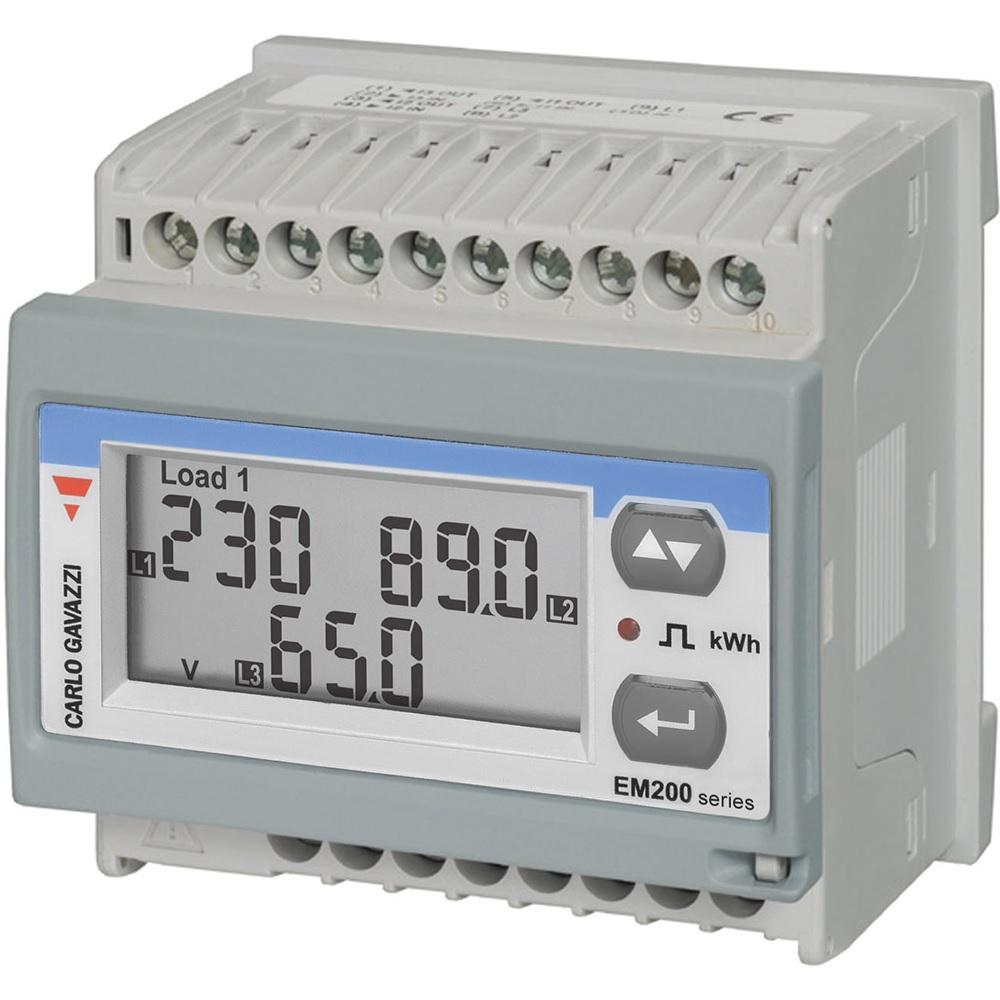 Produktfoto 1 von Carlo Gavazzi EM210 Energiemessgerät LCD 72mm x 72mm, 7-stellig / 3-phasig